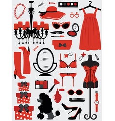 Fashion stuff vector image