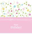 Birthday card vector image