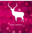 Christmas reindeer card template vector image