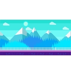 Seamless cartoon winter landscape for Seamless cartoon winter landscape for vector image