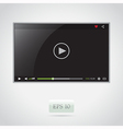 Video player vector image