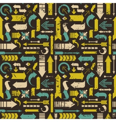 Arrows seamless pattern vector image