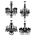 French chandeliers vector image