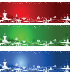 Christmas tree backgrounds vector image