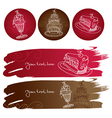 Sweet banners vector image
