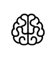 Brain Icon on White Background vector image