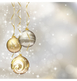 Christmas greeting card vector image