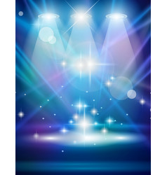 Spotlights on Stage Spotlights on Stage vector image