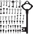 Keys collection vector image