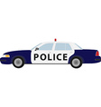 Police car vector image