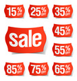 Discount price tags vector image