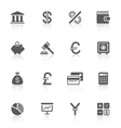 Finance icons vector image