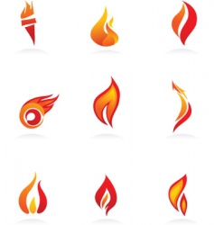 Flames vector image