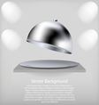 Serving platter vector image