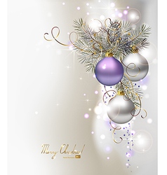 Light Christmas background vector image