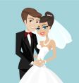 Wedding couple vector image