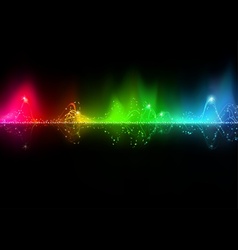 Abstract music wave vector image