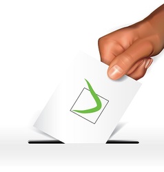 Voting concept-agree vector image
