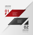 Modern Design template used for number banner vector image
