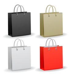 Paper shopping bag vector image