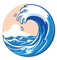 Ocean wave vector image