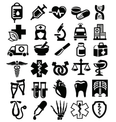 Medical icons vector image