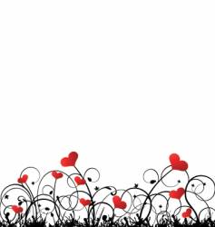 Valentine border vector image