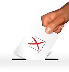 Voting concept-dissagree vector image