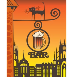 Beer bar Beer bar vector image