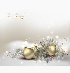 Light Christmas background vector image