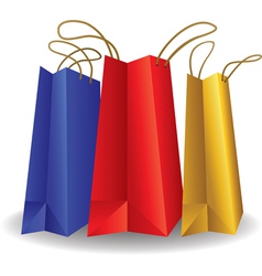 Shopping bags vector image