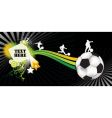 Soccer black vector image
