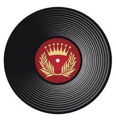 Vinyl disc vector image