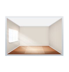 Empty white room Royalty Free Vector Image - VectorStock