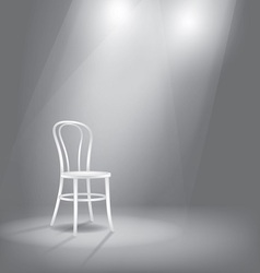 Stage in spotlights vector image