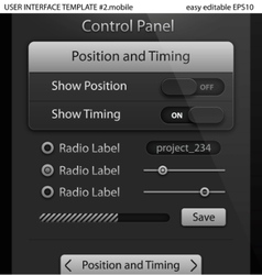 Ui elements vector image