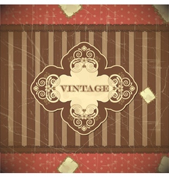 Vintage card vector image