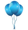 Blue balloons vector image