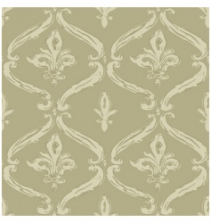 Seamless fleur de lys pattern vector image
