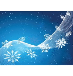 Snowflake background vector image
