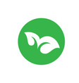 Eco green leaf concept Eco green leaf concept vector image