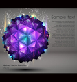 Abstract geometric ball background vector image
