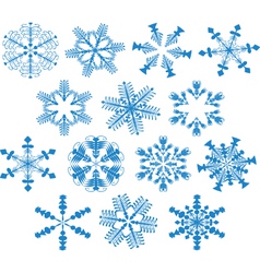 Snowflakes vector image