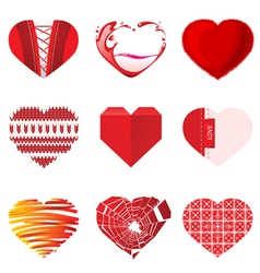 Valentines day hearts vector image