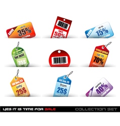 Sale Tags vector image