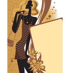 Fashion template vector image