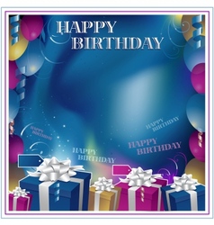 Happy birthday background vector image