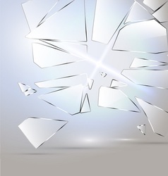 Broken glass desing vector image