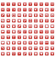 Web icons vector image