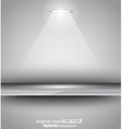 Shelf with spotlights vector image